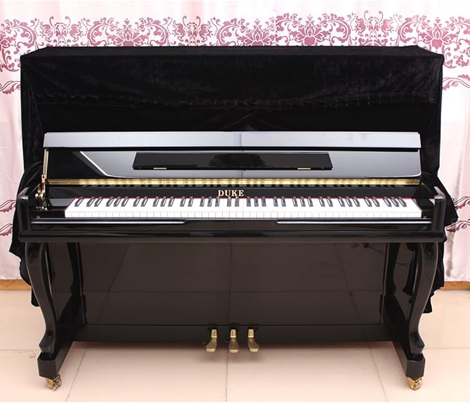 钢琴键盘防尘盖全钢琴盖钢琴保护套适用于通用直立钢琴(紫色)