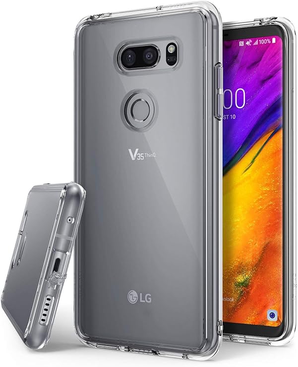 ringke fusion 兼容 lg v35 thinq 手机壳,防刮手机壳适用于 lg v35