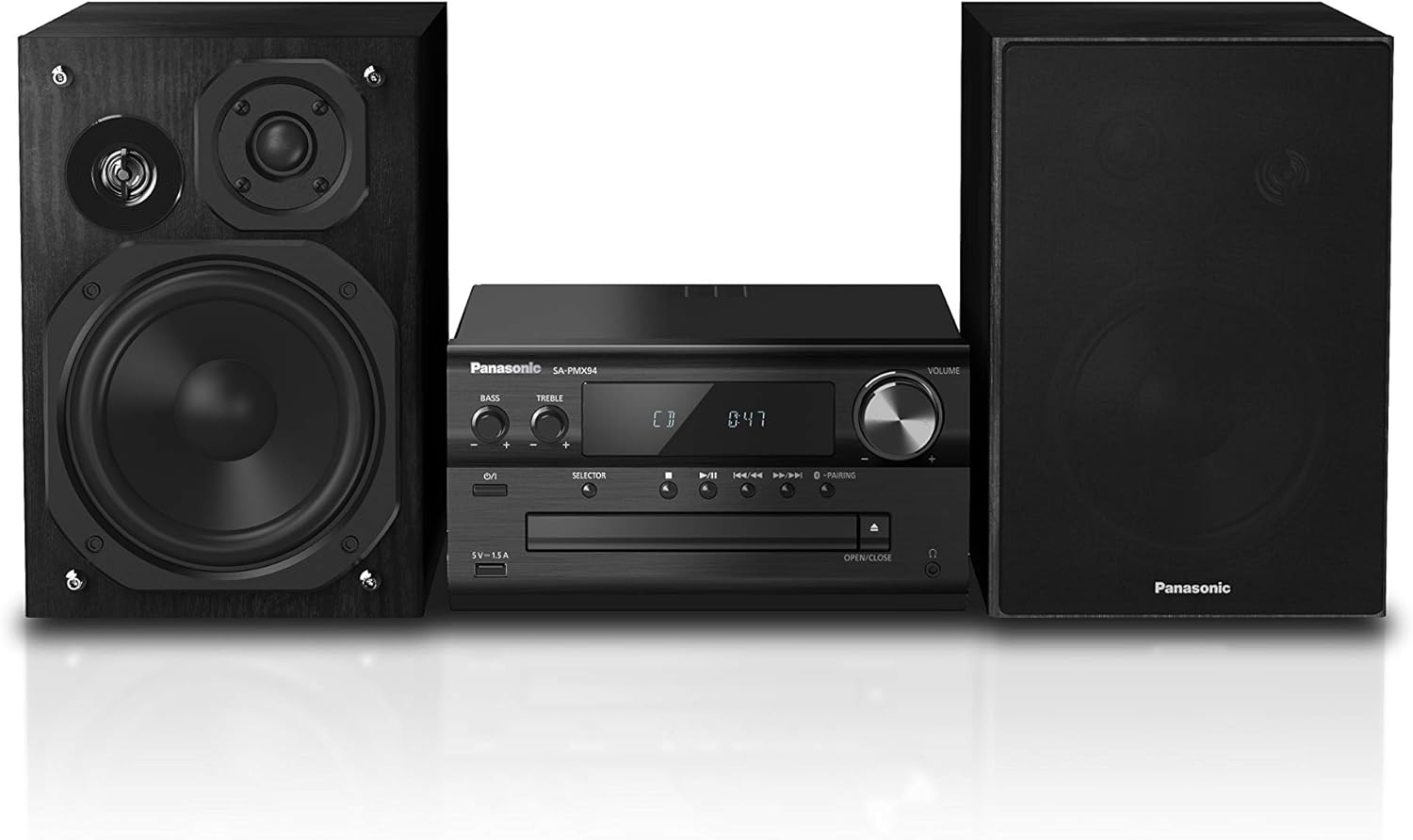 panasonic 松下 微型hifi音箱 sc-pmx94eg-k (120w rms,数字dab ,cd