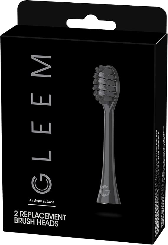 Gleem 电动牙刷替换头 2 支装 黑色 亚马逊中国 小家电