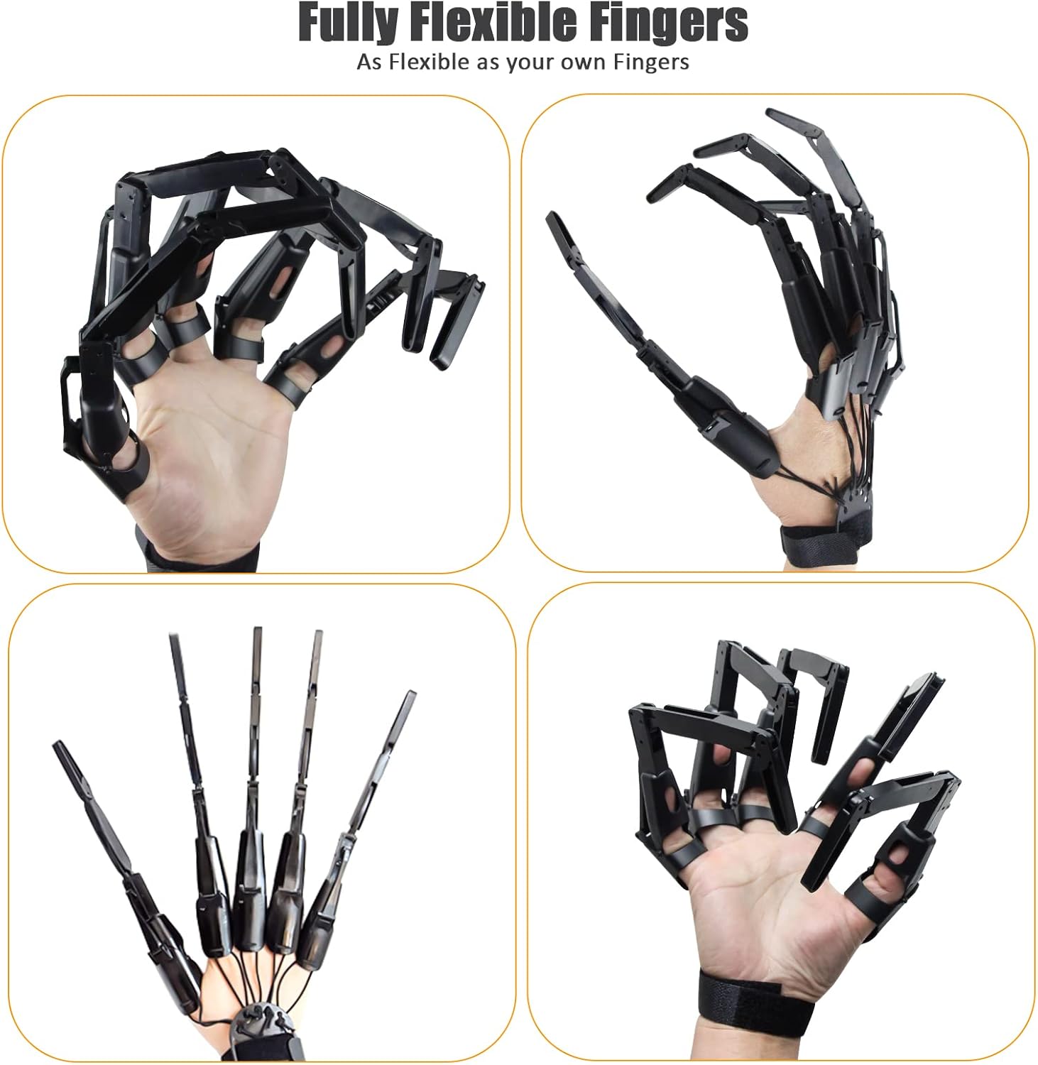 AUKCA Articulating Fingers, Articulating Finger Extensions, 3D Printed