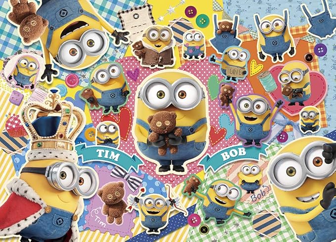 yanoman 拼图游戏 小黄人 bob&amp;tim 500片(38x53厘米)