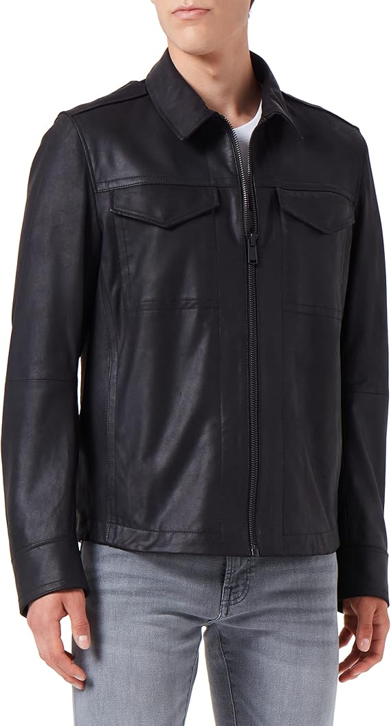 hugo boss 男士 jobeaan 皮夹克