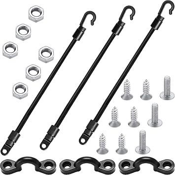 6 件套鱼竿吊带支架钓鱼竿甲板安装连接器钓鱼船甲板安装杆支架适用于船用船舶钓鱼供应 45 72 厘米长 亚马逊中国 运动户外休闲