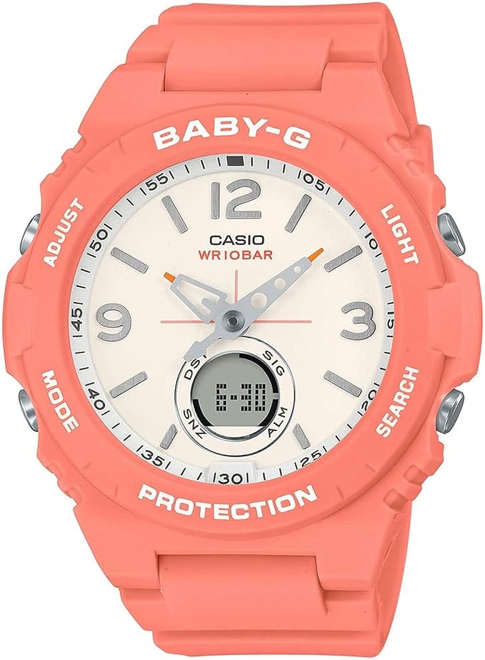 casio 卡西欧 女式石英手表树脂表带 bga-260-4aer