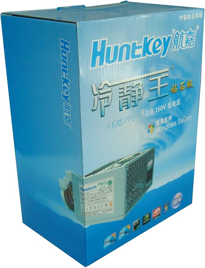 huntkey航嘉冷静王钻石win7版电源额定320w