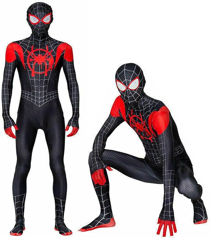 蜘蛛服装男士女士角色扮演 - 蜘蛛套装 3d 打印莱卡连身衣带独立面具
