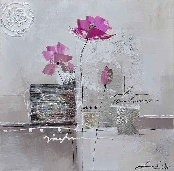 戈雅 兰色的罂树花,高档纯手绘无框油画,尺寸:60x60cm,现代抽象手绘