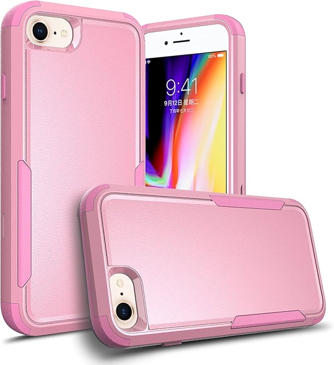 苹果 iphone se 手机壳,iphone 8,iphone 7 手机壳,女士和女孩 [ 粉色