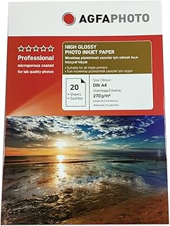 agfaphoto ap26020a4 喷墨相纸 a4 20 张 260 克