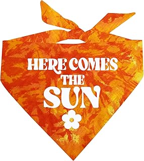 here comes the sun summer scrunch 扎染三角狗头巾(各种颜色)