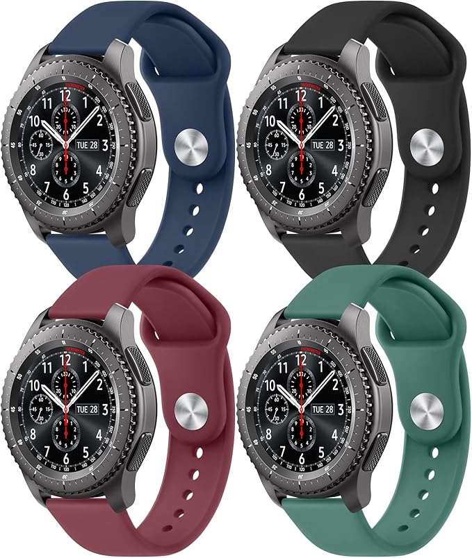 meliya 三星 gear s3 frontier/经典女士男士腕带,22 毫米可调节软