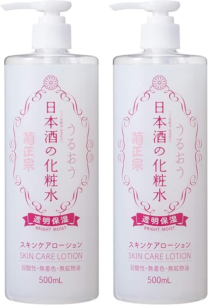 菊正宗日本酒的化妆水透明保湿500毫升2支套装维生素500毫升 X 2 亚马逊中国 美容化妆