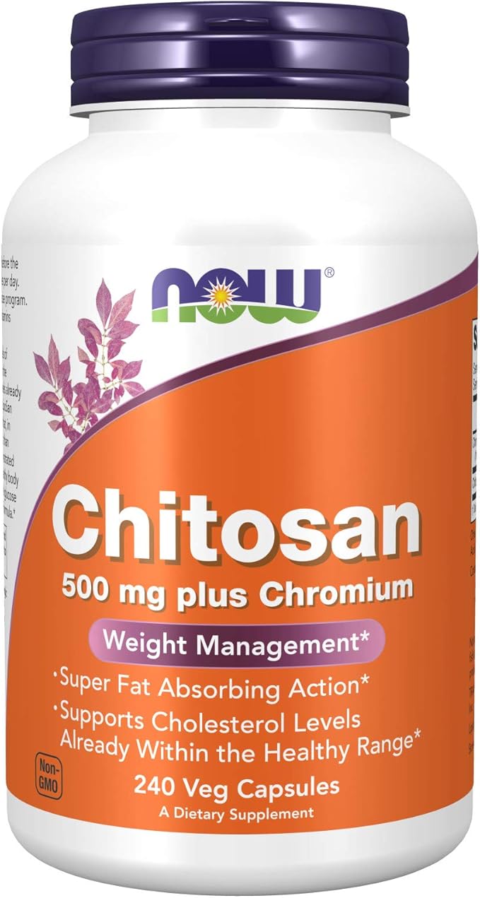 now 诺奥 壳聚糖500mg plus chromium素食胶囊,240粒