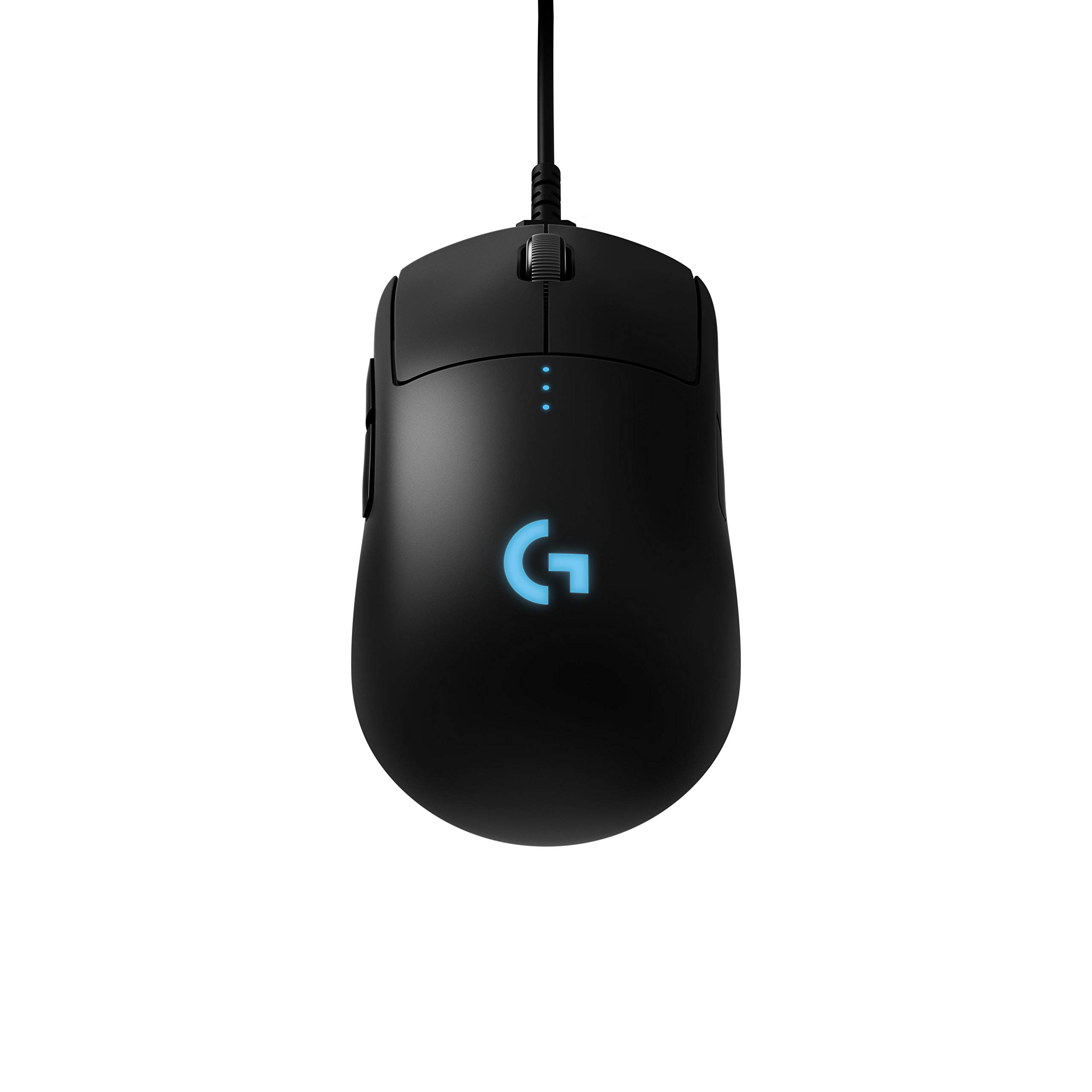Logitech G PRO Wireless Gaming Mouse, HERO 16K sensor, 16,000 DPI, RGB, ultra lightweight, 4-8 programmable buttons, long battery life, onboard memory, built for esports, PC/Mac- Black (German pack)
