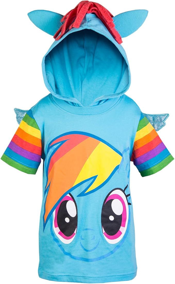 mylittlepony连帽衬衫彩虹小马暮光闪闪粉红色派女孩