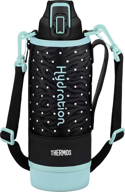 Thermos 膳魔师水杯真空隔热运动水杯点点黑色1 0l Fht 1000f D Bk 亚马逊中国 家居生活