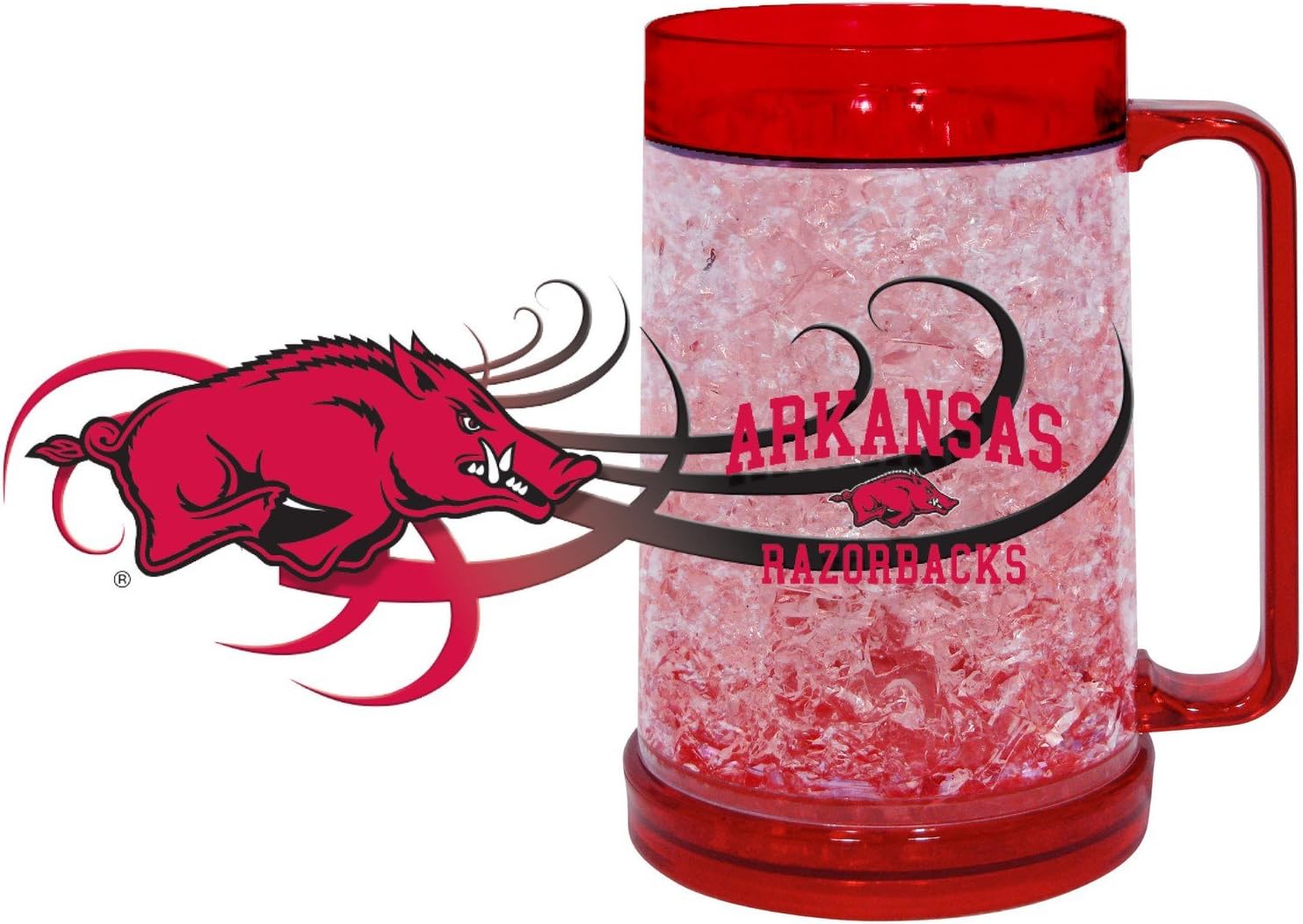 Hunter Ncaa Arkansas Razorbacks 冷冻杯 16 盎司 大号 深红色 运动户外休闲 亚马逊中国