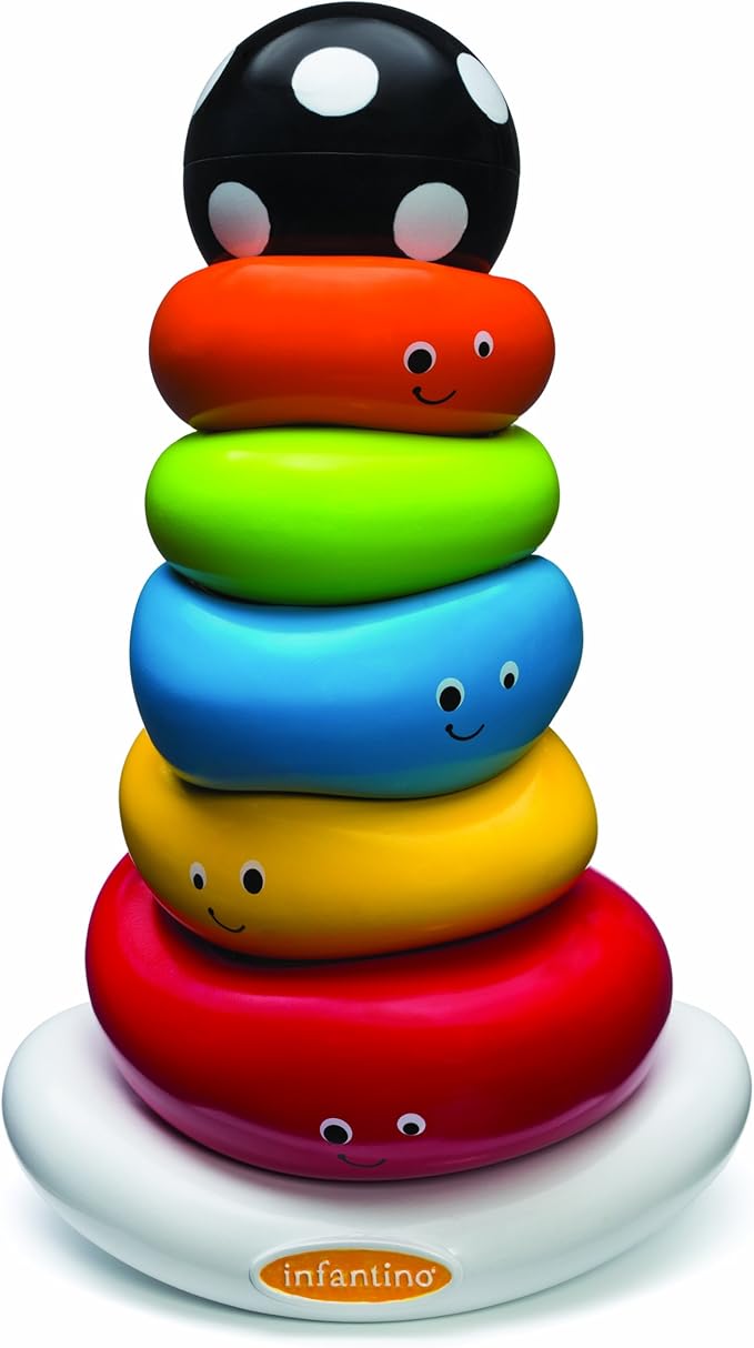 infantino 圆环堆叠玩具套装 鬼脸图案