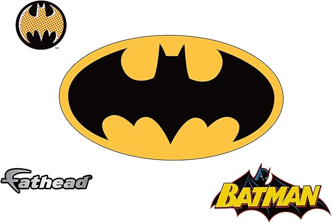 fathead 蝙蝠侠标志 jr. 图案墙饰