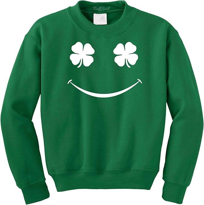 nuffsaid 三叶草笑脸圣帕特里克节 套头衫 运动衫 - 中性 帕迪的圆领