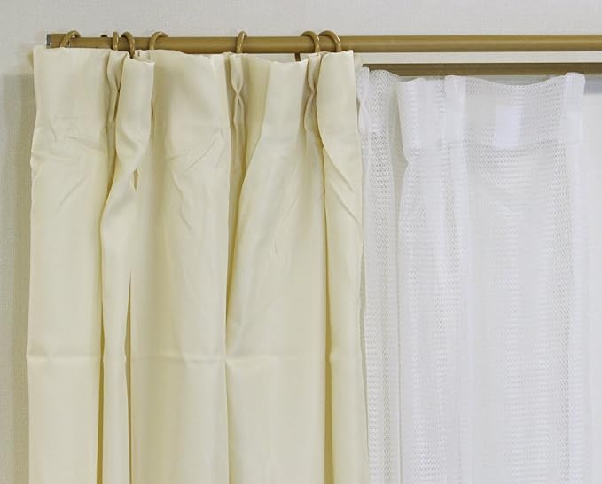 4件套超值套装 窗帘 米娜 100×178厘米 象牙色