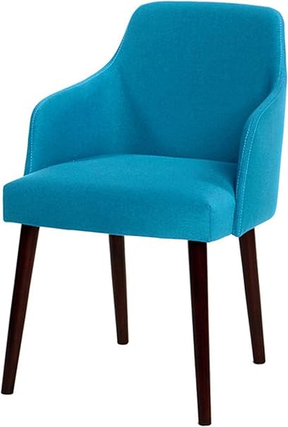 Madhu S Collection Mgd78680 臂翼水蓝色椅子带棕色腿 Mg Decor Arm Wing 水蓝色椅子 亚马逊中国 家居