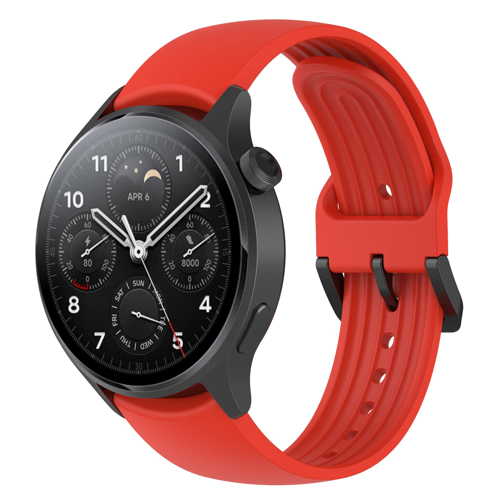 KUTEWEU Xiaomi Watch S/Watch S Pro, silicone backup wristband, adjustable sports bracelet, suitable for Xiaomi Watch Color/Batch Sport/Batch Color