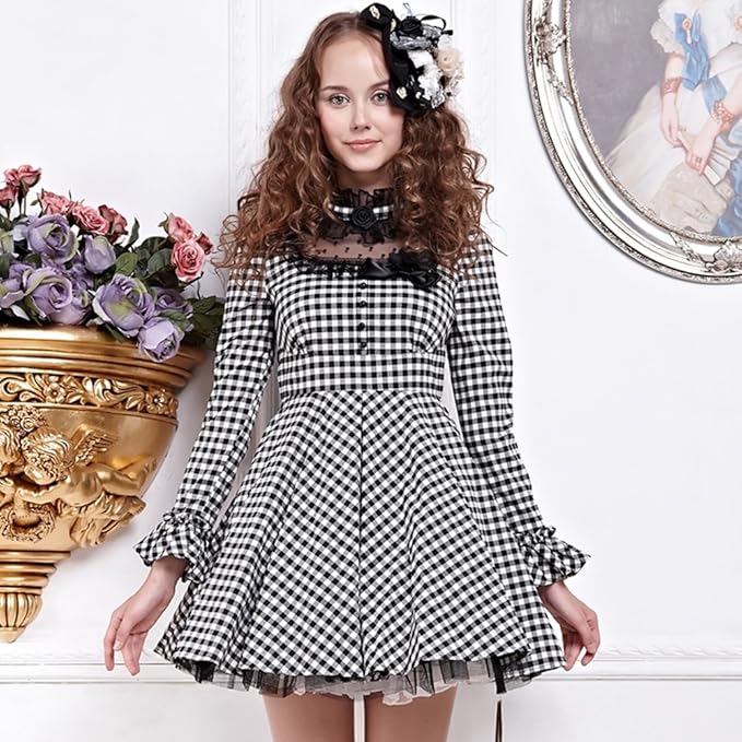 花儿开了 女装气质修身显瘦女裙宫廷复古优雅甜美可爱女连衣裙