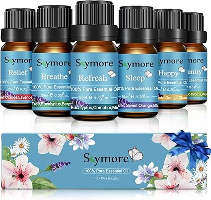 Skymore 6大精油混合礼品套装 100 香薰精油 佳 级精油套装 6 10ml 睡觉 放松 清爽 抗衰退 Stock 2 亚马逊中国 美容化妆