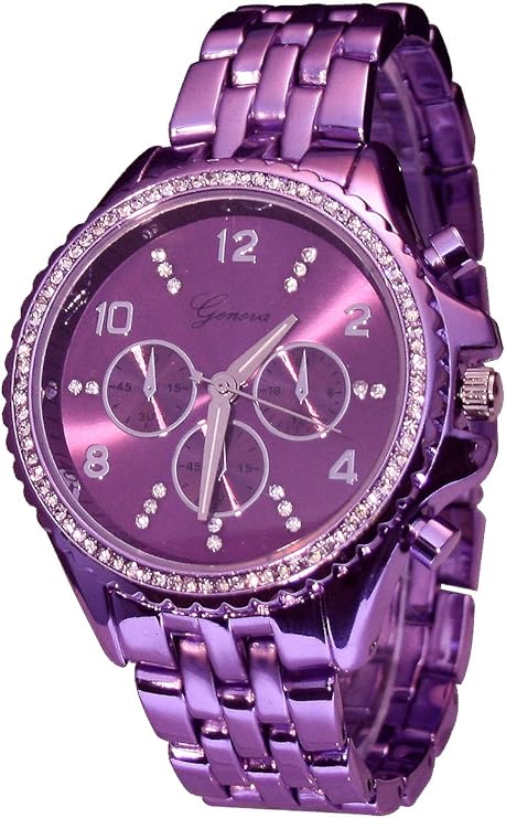 geneva紫色hazerockstarmetalliccz计时码9083
