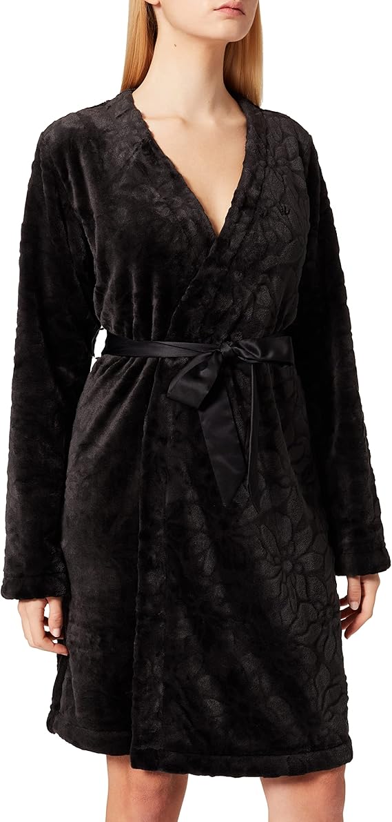 triumph 黛安芬 女士 cozy robe 浴袍 黑色 40-42 【triumph】 服饰