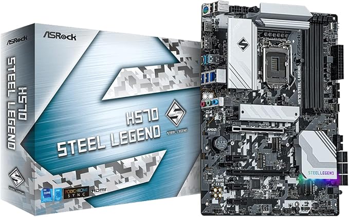 华擎 主板 h570 steel legend intel 10 代 11 代 cpu ( lga1200 )