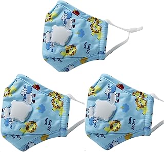 1 10 卡通防尘嘴套 时尚可爱 可重复使用 适合 3 至 10 岁儿童