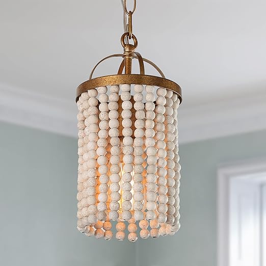 abrash 串珠吊灯灯具,小型波西米亚吊灯适用于餐厅,走廊,卧室,直径