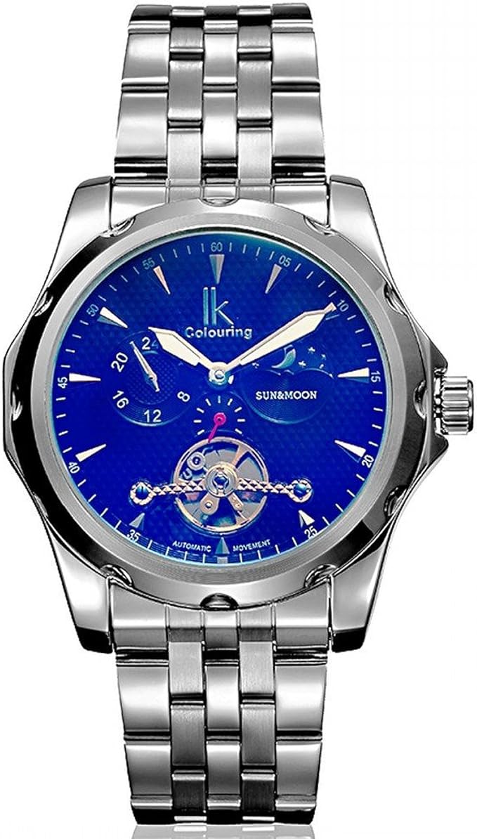 ik阿帕奇 机械男士手表 自动上链 多功能表盘 幻彩镜面 g98527