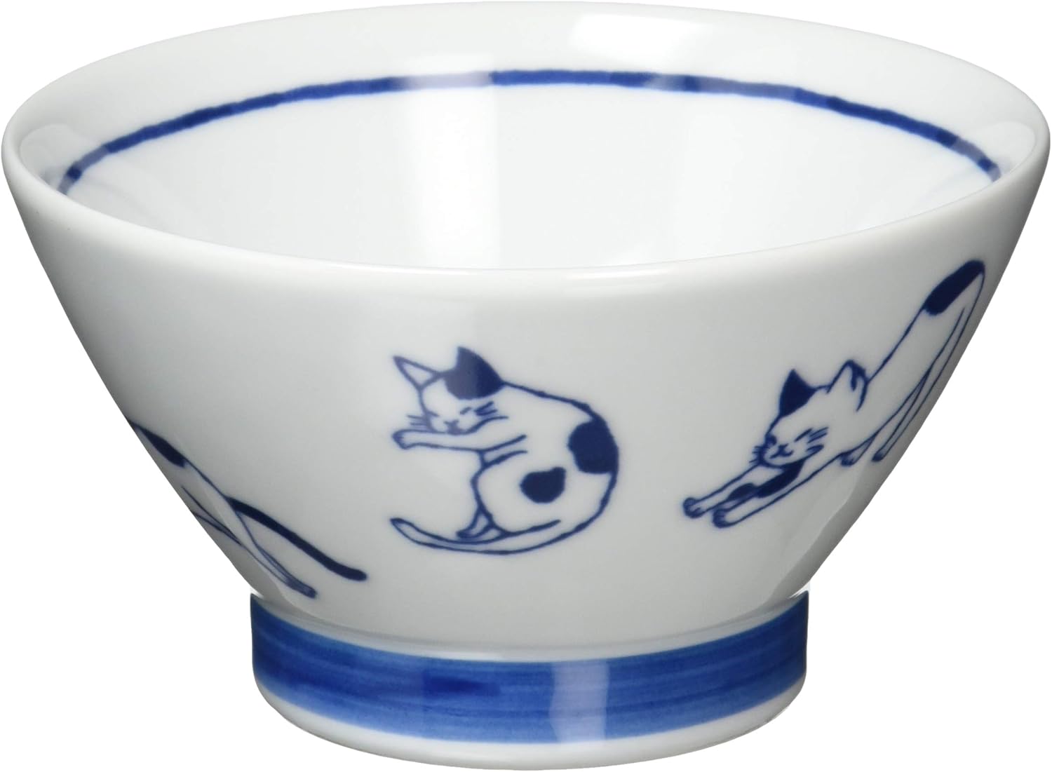hasami porcelaind 石丸陶艺 波佐见烧 猫咪酱 饭碗 花斑猫 303297