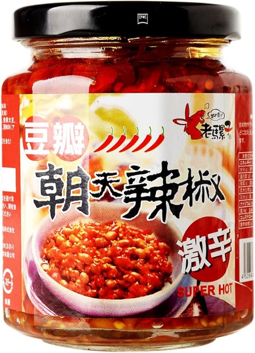 老骡子豆瓣朝天辣椒 纯素食 240g 食品 亚马逊中国
