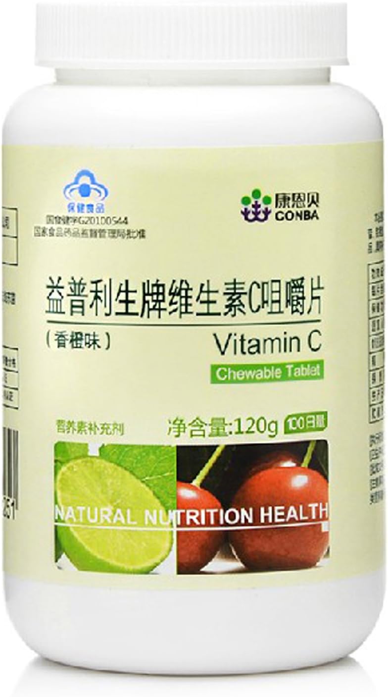 康恩贝 维生素c咀嚼片(香橙味)1200mg*100片(新老包装不同,包装更改)