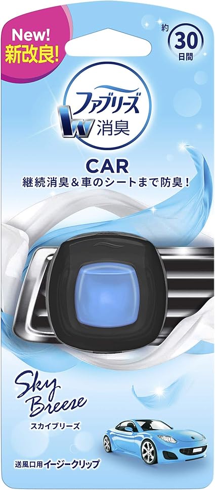 ファブリーズ車用クリップ型消臭芳香剤イージークリップスカイブリーズ2ml 亚马逊中国 其他