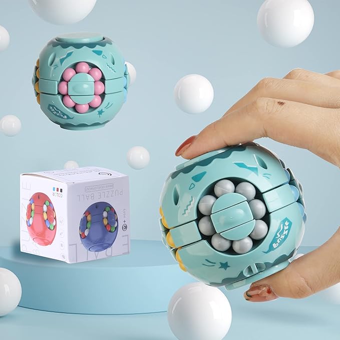 hualedi 魔力旋转豆玩具 彩色* 抗*魔术珠玩具 魔方豆新奇玩具 儿童成