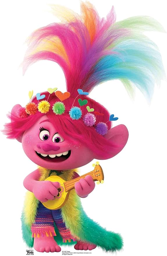 star cutouts sc1497 poppy ukulele/吉他 trolls world tour 生活大