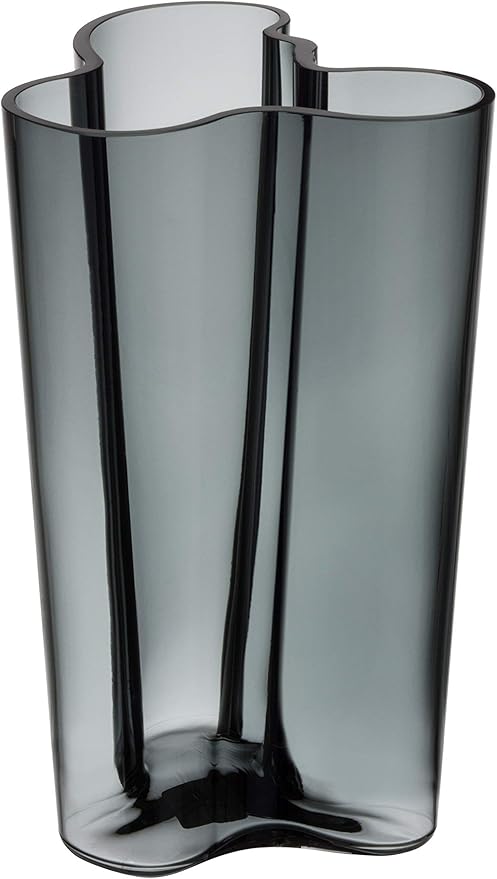 iittala 1020907,alvar aalto花瓶,玻璃,灰色,20 x 19 x 25厘米