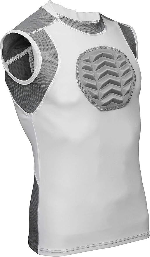 exxact sports 青少年棒球垒球胸盾护胸衬垫压缩运动衫胸甲适用于胸部