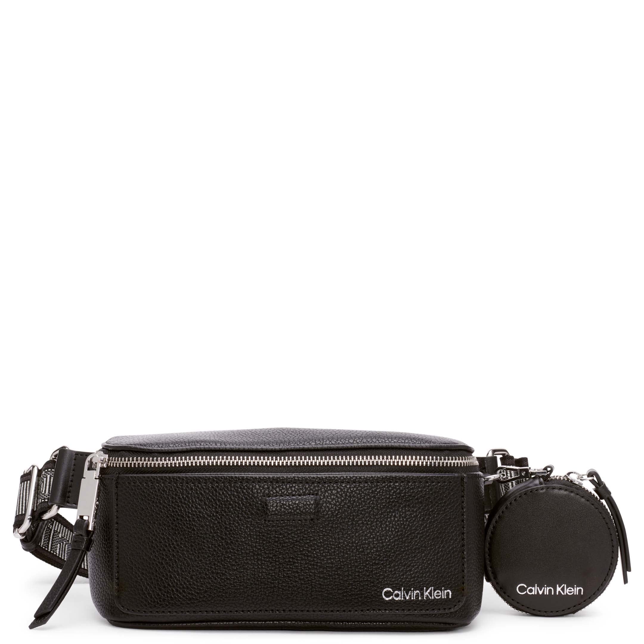 Calvin Klein Women's Millie Novelty Belt Bag, black/Silver, uniform size, Millie Novelty belt Bag