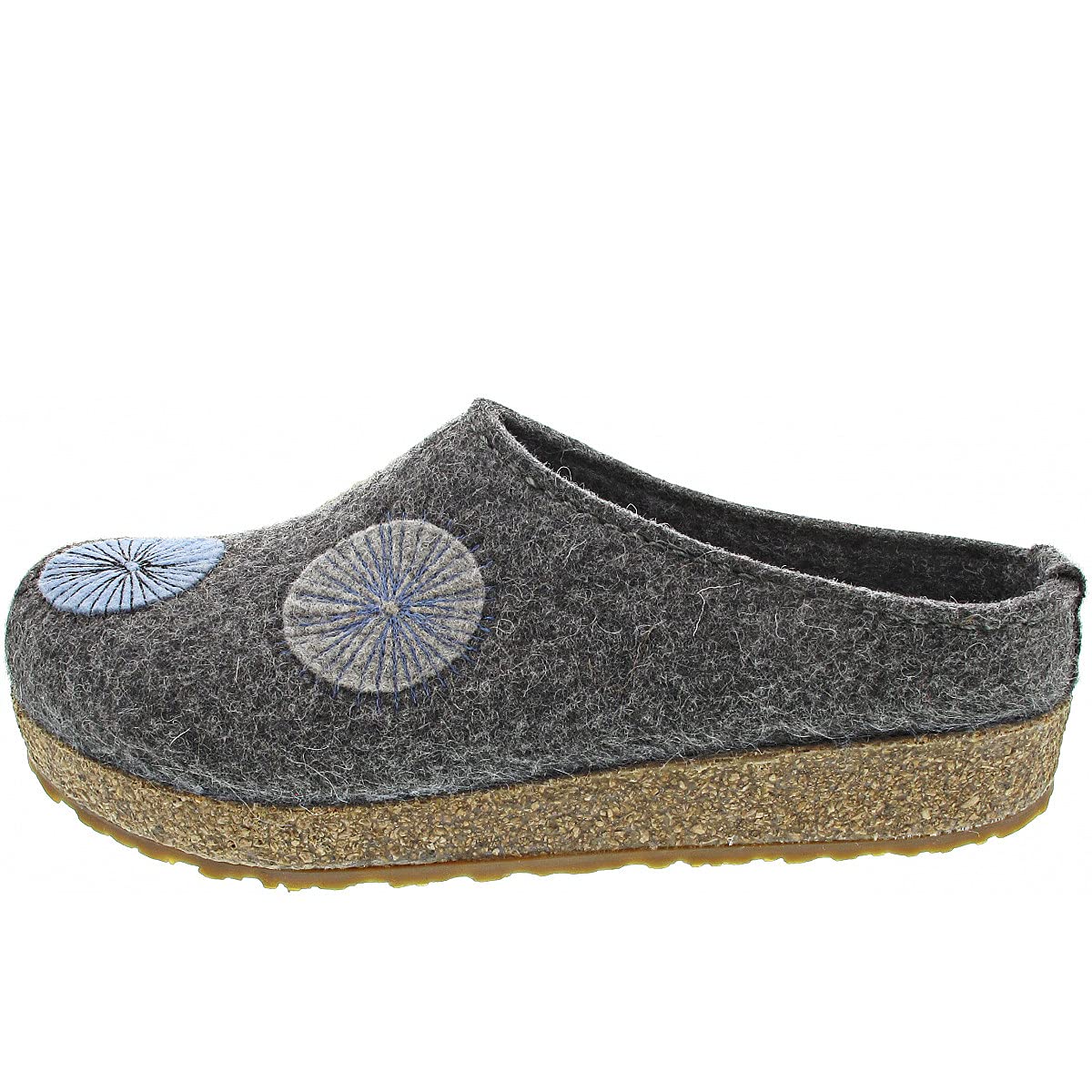 HAFLINGER Grizzly Radius felt slippers with rubber soles neutral