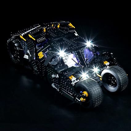 Zilintoys Diy Led 灯套件适用于乐高蝙蝠侠蝙蝠车 建筑套件装饰照明套装兼容乐高 无乐高套装 亚马逊中国 玩具