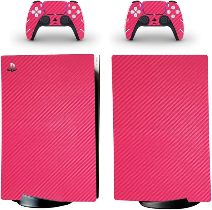 adventure games - 碳纤维,粉色 - 乙烯基控制台皮肤贴花贴纸   2 个