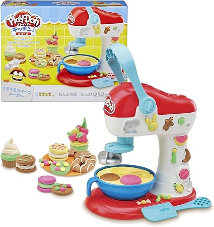 Play Doh 厨房系列旋转甜点制造机小麦粉黏土e0102 正品スイーツメーカー 玩具 亚马逊中国