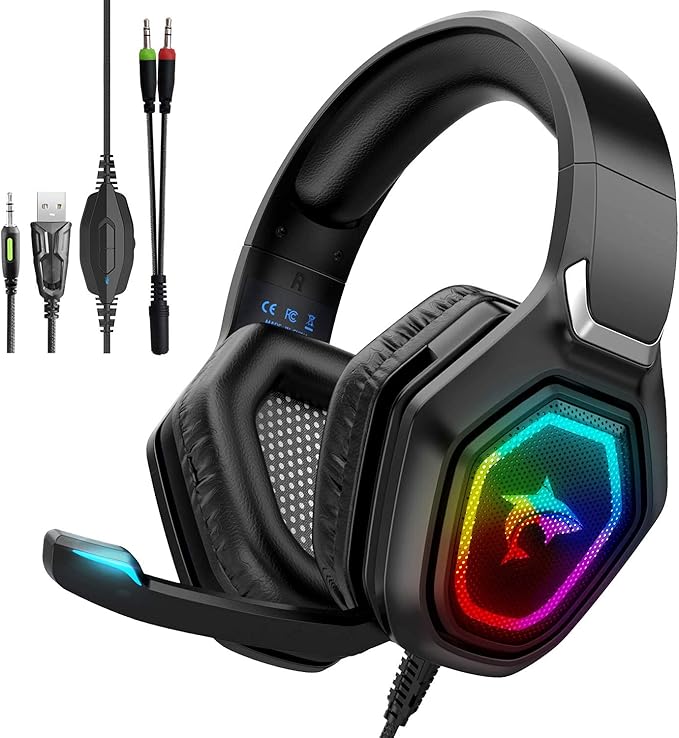 xbox one ps4 ps5 pc nintendo switch 游戏耳机 - 带麦克风的游戏